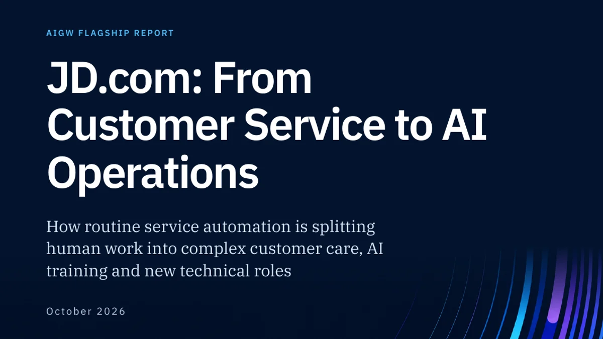 JD.com: How Customer Service AI Is Redesigning Roles, AI Training and Complex Customer Care